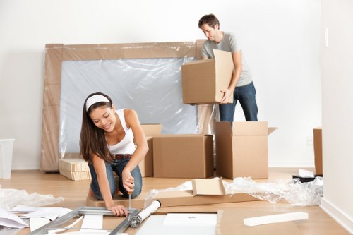Moving van service operating in Clerkenwell street with local access considerations
