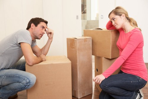 Local removals team loading furniture for a move near Clerkenwell and Farringdon