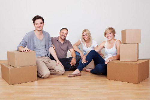 Local moving team handling boxes and furniture for a Clerkenwell relocation